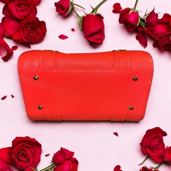 MCM Boston leather bag in Orange EUC - Picture 7 of 12